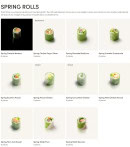 Menu Sushi Shop - Spring Roll