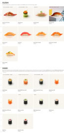 Menu Sushi Shop - Sushi et maki