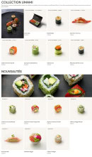 Menu Sushi Shop - Collection umami et nouveautés