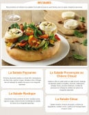 Menu Tablapizza - Les salades