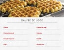 Menu Waffle factory - Les gaufres de Liège