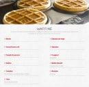 Menu Waffle factory - Les waffines