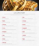 Menu Waffle factory - Les lunchwaf