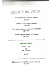 Menu Le Moabi - Les menus du jours