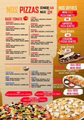 Menu L'etoile - Les pizzas