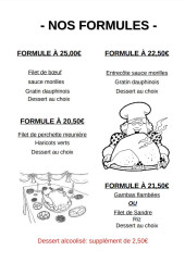Menu Le bistrot du marché - Les formules