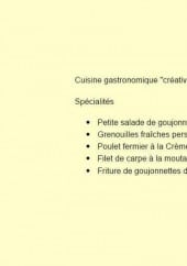 Menu Restaurant Le Pourquoi Pas - Les specialites