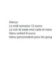 Menu La Cour de Récré - Les menus 