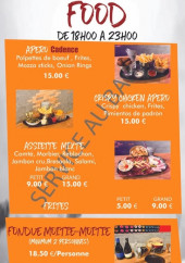 Menu Cadence Café - Les assiettes