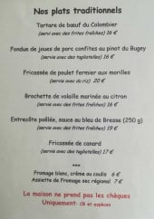 Menu Restaurant Saint-Hubert - Les plats traditionnels