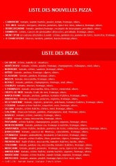 Menu La Pizz - Les pizzas