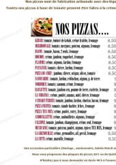 Menu le petit fournil - Les pizzas suite 