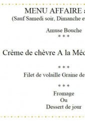 Menu Au Vieux Meillonnas - Le menu affaire