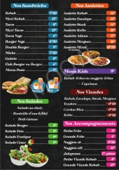 Menu Egirdir kebab - Les sandwichs, assiettes, ...