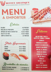 Menu V Buffet Asiatique - Le menu à emporter