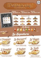 Menu Belli Food - Les sauces et tacos signatures