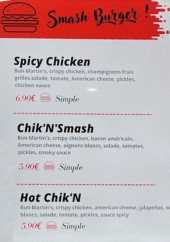 Menu Le smash - Menu burger page 2