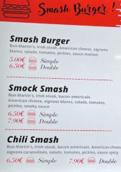 Menu Le smash - Menu burger