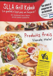 Menu Slla Grill Kebab - Carte et menu Slla Grill Kebab Saint-Quentin