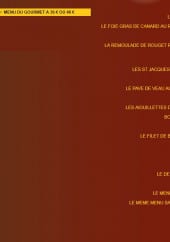 Menu Le jardin - Menu gourmet 