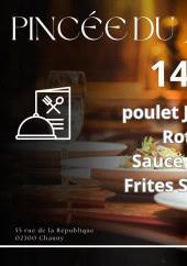 Menu La Pincée - Un exemple de menu