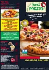 Pizza Presto A Chateau Thierry Menu Et Photos