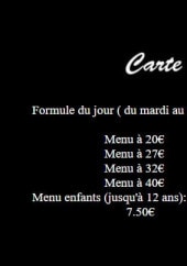 Menu Le Paon - La carte et menus