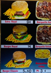 Menu Paris Kebab - Les burgers, barquettes et salades,...