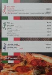 Menu Mirco Pizza - Les pâtes, sucrés, ...