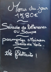 Menu L'atelier de Virginie - Un exemple de menu du jour