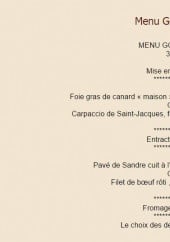 Menu Moulin Marin - Le menu gourmand