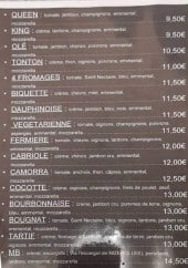 Menu L'authentik - Pizzas