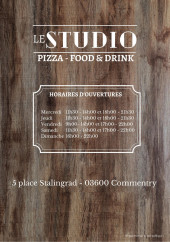 Menu Le Studio Pizz - Carte et menu Le Studio Pizz, Commentry