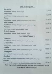 Menu Le Pesquier - Les classiques et spécifiques 