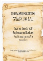 Menu Snack du lac - Carte et menu Snack du lac Saint Andre les Alpes