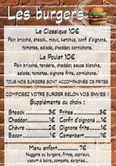 Menu Le Bö’M - Les burgers et sandwichs
