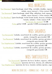 Menu L'Entracte - La carte