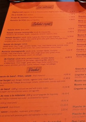Menu Chez Antoine - La carte