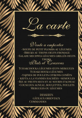 Menu L'assiette orientale - La carte