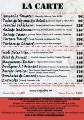 Menu MariO BistrO - La carte du moment