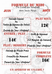 Menu MariO BistrO - La formule midi