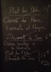 Menu Le Bouchon - L'extrait du plat du midi