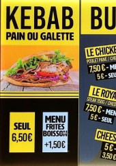 Menu Street Food Company - Le kebab et burgers