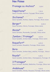 Menu Le Chalet - Les pizzas