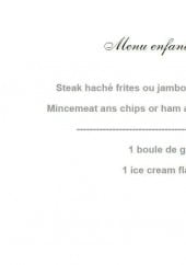 Menu Le Gavroche - Le menu enfant
