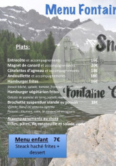 Menu Fontaine Gaillarde - La carte