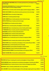 Menu L'Arlequin - Les pizzas avec ou sans fromage