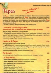 Menu Casa Nissa - Les tapas et pizzas