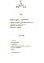 Menu Cibo Bistrot - Plats et desserts