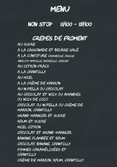 Menu Granny's - Les crêpes